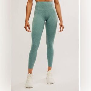 Free People High-Waisted Teal Leggings
